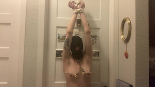 Slut Squirts Hard Tied Up for Daddy