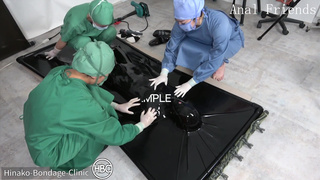 HBC X Anal Friends; Latex Vacuum Bed Treatment