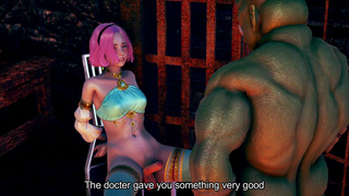 Female knight lose to monster ork - episode.12