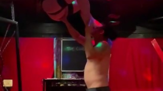 My first suspension experience - licked, fucked, and slapped by my demon Master