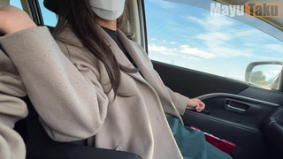 In-car blowjobs and handjobs from a remote rotor walk date Amateur wife's service was too erotic.