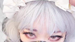 Rubber maid is deepthroat her master 2.