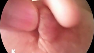 I took a close-up while caressing the nipple that I felt with an ultra-compact camera.