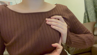 I play with my nipples over my clothes and touch them directly.