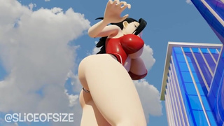 Momo has a hidden quirk [Giantess Growth]