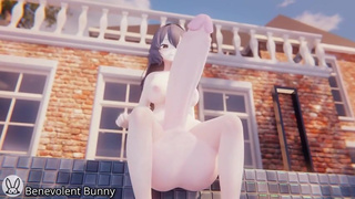 Remi's Pool-Filling Growth (Giantess futa growth animation)