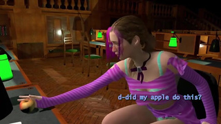 #9 - Alice in the Library - Mini giantess growth animation