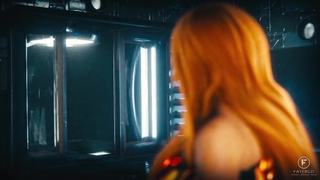 A Tall Goddess Dominates Little Man Before Absorbing His Size