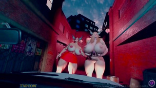 Claire and Callista's Milky Tease (Growth Animation)