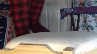 Goddess Gabbie unaware sitting on shrunken ex pt.2