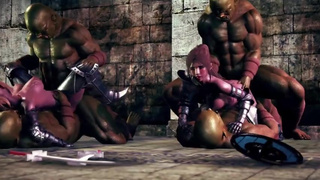 Female knight lose to monster ork - episode.35