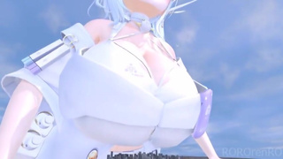 Presses The City With A Huge Breast | ROROrenRO