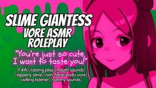 [Audio only] Giantess Slime Swallows You Because You're Cute! Non Fatal Vore ASMR Roleplay