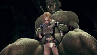 Huge monster fuck the female knight