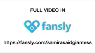 You will be sucked by the giantess Samira's ass (Trailer)