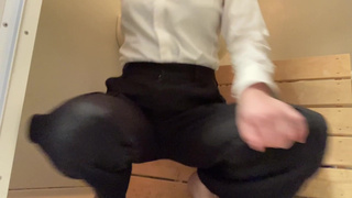 Pee is in heavy traffic, leaks with clothes, OL's