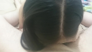 Horny Sakura'chan needs to suck some dick deep at night