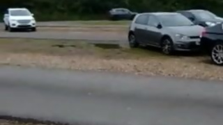 PUBLIC URINATION Peeing In The Car Park At The Theme Park