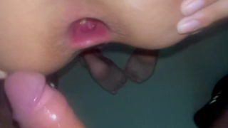 Blonde teen farting during anal sex, she begs to be assfucked