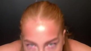 FOXY_RED_X BLOWJOB QUEEN GIVES EXTREME SLOPPY, ROUGH THROAT FUCK WITH CUM LOAD ENDING, POV