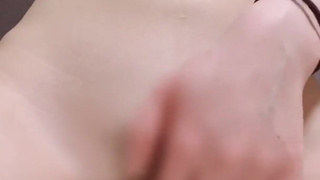 Japanese schoolgirl masturbating