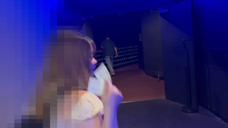 A Japanese nurse went movie date with remote control vibrator ♡ I couldn't stand it because I was to