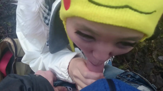 Sakura'chan swallow load in public (almost caught!!)