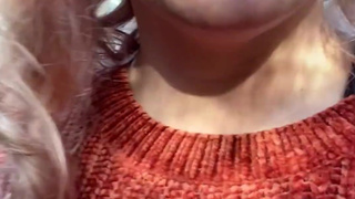 Slutty nature girl dirty talks to you and flashes pierced tits in Aussie rain forest