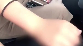 まだ？気怠そうにHカップ金髪ロング爆白ギャルが逆手､亀頭コキ､男の潮吹き❤︎#44【HJJ】