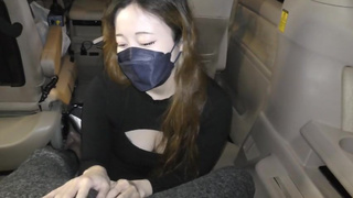 Car sex with another person on master's orders① // Cuckold