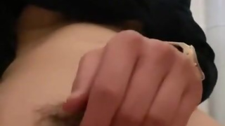 Nasty office worker woman secretly masturbates in the toilet during work 13