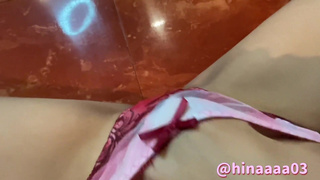 [Personal shooting] When I was introducing my underwear, I got horny and masturbated!