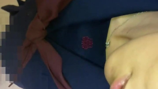 Japanese School Uniform Female Student Gets a Hand Job and Copious Semen Bukkake