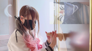 【個人撮影】壁にディルドをくっつけてバックで突かれる妄想をしながらオナニーする女学生????日本人/素人/オナニー/マッサージ/japanese/amateur/massage