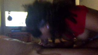 cute light skin girl swallows cum while gagging on dick