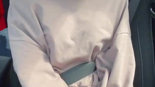 パイパン女子大生との生ハメ野外プレイをスマホでリアルハメ撮り！〜バイブ入れてお買い物からの車内オナニー〜amatuer/RYO＆YUU♡ 露出/調教/バイブ/フェラチオ/オナニ/10代/貧乳