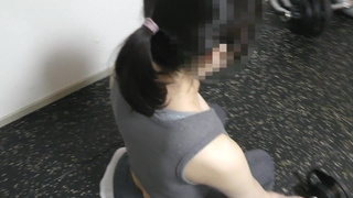 【個人撮影】テニスサークルの新入生をジムに誘い！禁断の時間を止め！ なめ放題やり放題！我慢できず〇〇！ スマホ撮影 口内射精 大学生 フェラ