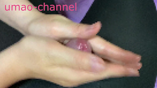 (Horse woman's seed squeezing diary) Angle from above Mass ejaculation with acupoint attack lotion h