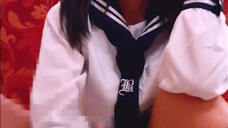 Edging Handjob by a Japanese school girl ,Verbal humiliation,POV, Part 2