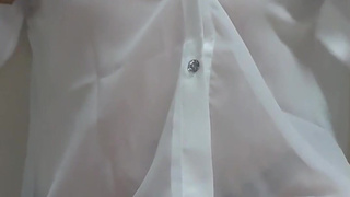 Japanese virgin girl in sexy lingerie, nipple masturbation, beautiful nipples