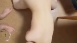 無修正。奴隷犬の美少女。悶えながら調教願望。マゾ女。