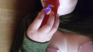 A busty Japanese woman is at the mercy of two toys ♥️ Drooling in agony as the toys kiss ????