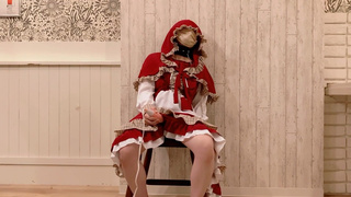 【Petite】Little Red Riding Hood Screaming Masturbation Continuously With Electric Massager Japanese