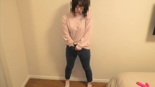 I was masturbating in my jeans and my pussy got wet and stained my jeans.