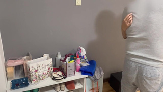 I tried standing at the front door.