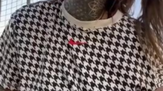 Your giantess Ashley: foot fetish in stockings and saliva fetish