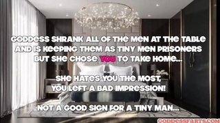 GIANTESS HOOTERS WAITRESS SHRINKS YOU AND FARTS ON YOU - EXTENDED PREVIEW - GODDESS FARTS