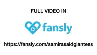 Giantess Samira anal vore micro tiny man (Trailer)