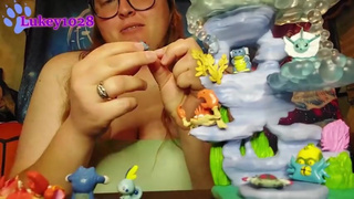 Giantess Squirtle Crushes Pokemon Between Her Boobs