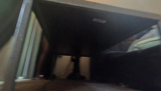 Teenie roams in giantess home POV